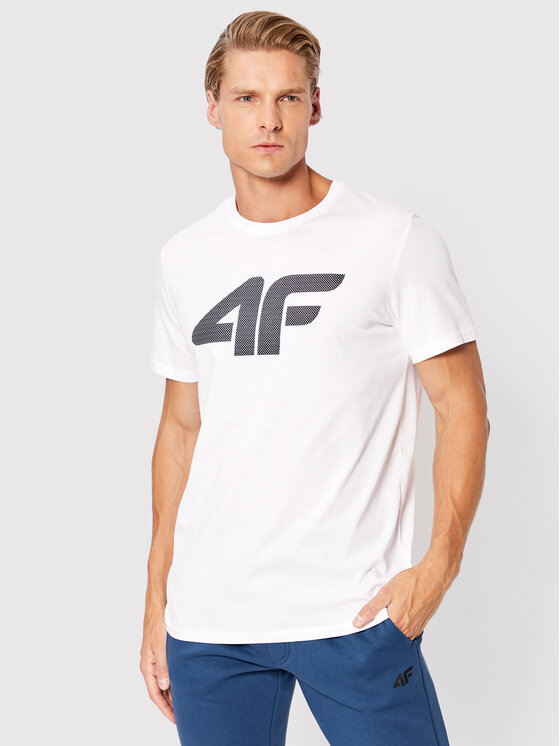 4F 4F T-Shirt H4Z22-TSM353 Λευκό Regular Fit