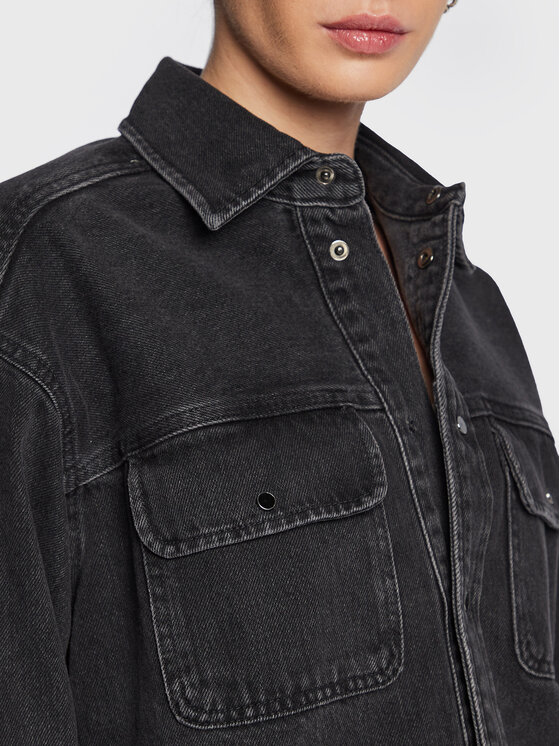 Samsøe Samsøe Samsøe Samsøe Джинсова куртка Ellen F22400111 Чорний Regular Fit