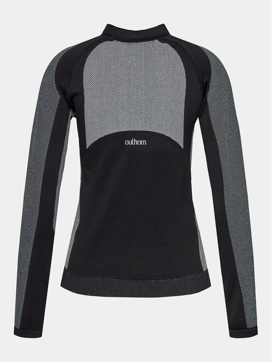 Outhorn Outhorn Termo bielizeň vrchné diely OTHAW23USEAF097 Čierna Regular Fit