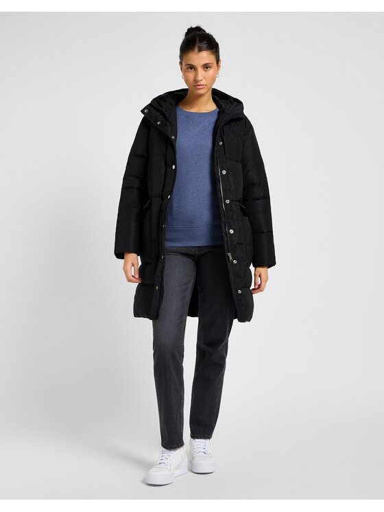 Lee Lee Bluza Raglan Crew Sws Mood Indigo Heather Fioletowy Regular Fit