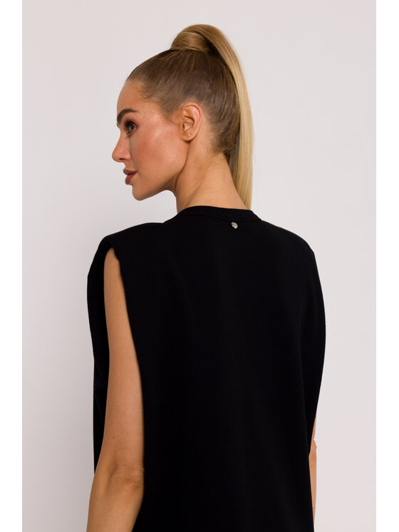 Made of Emotion Made of Emotion Letní šaty M790 Černá Generous Fit