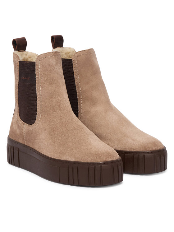 Gant Gant Členková obuv s elastickým prvkom Snowmont 33553431 Hnedá
