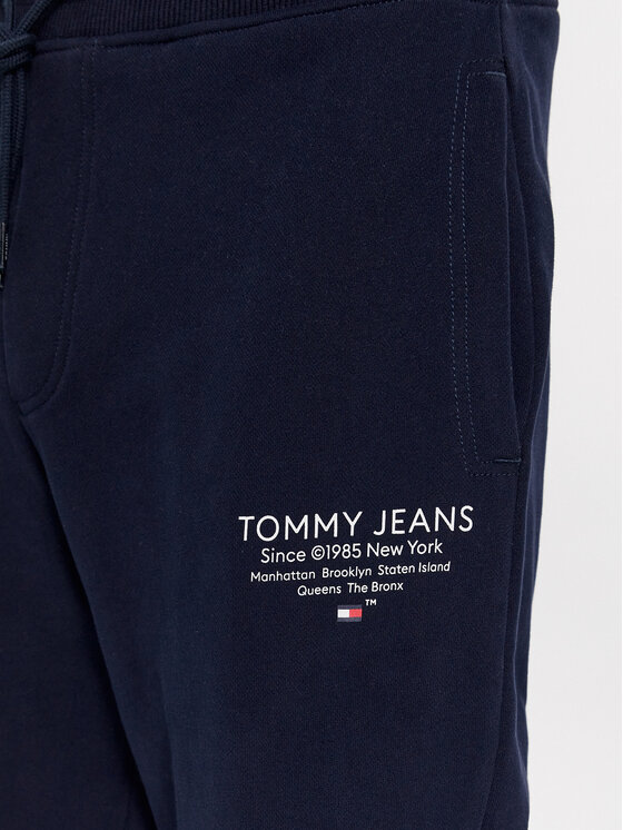 Tommy Jeans Tommy Jeans Spodnie dresowe Entry Graphic DM0DM18357 Granatowy Slim Fit