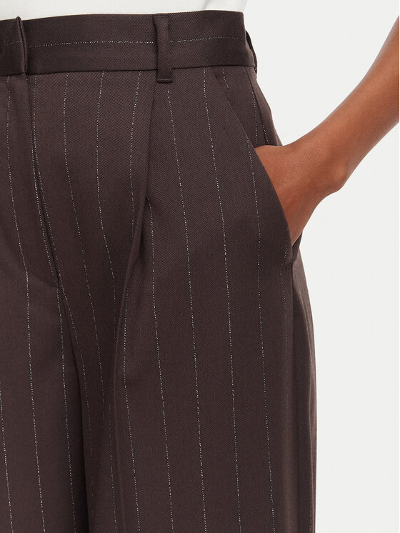 Marella Marella Riidest püksid Baffo 02 2625136211200 Pruun Regular Fit