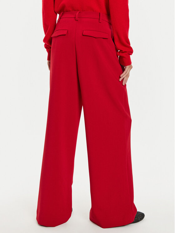 Herskind Herskind Spodnie materiałowe Rupert 5317668 Czerwony Relaxed Fit