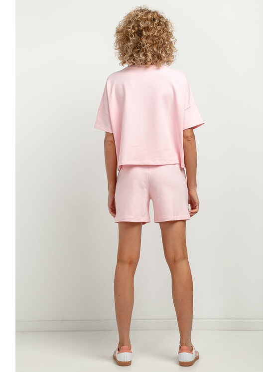 Tessita Tessita Bluza T386-4-L/XXL Różowy Oversize