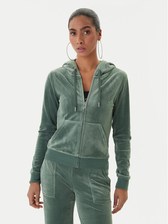 Juicy Couture Juicy Couture Pulóver Robertson JCAP176 Zöld Slim Fit