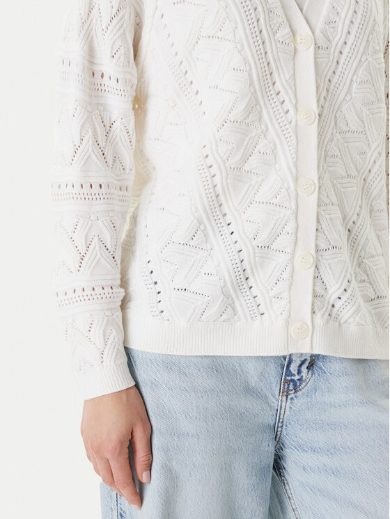Guess Guess Cardigan W5YR55 Z2ZK2 Bianco Regular Fit