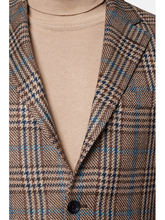 Lancerto Lancerto Marynarka Ellada MA099223000004 Beżowy Slim Fit