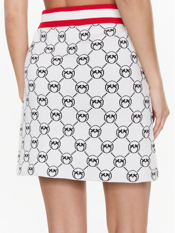 PINKO Pinko Spódnica mini Adamite 100448 A0KS Écru Slim Fit