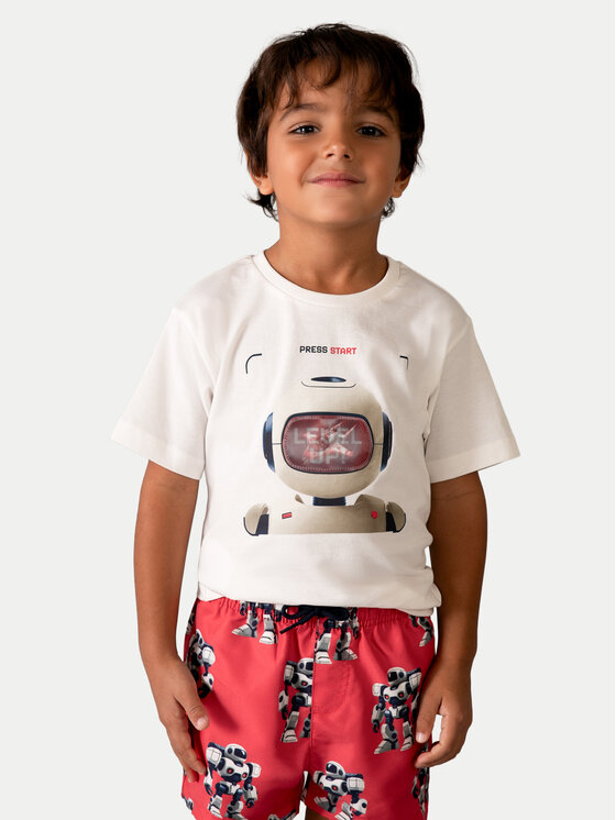 Mayoral Mayoral T-shirt 3065 Écru Regular Fit