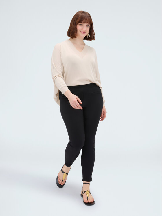 Fiorella Rubino Fiorella Rubino Spodnie materiałowe P029L002377N033 Czarny Skin Fit