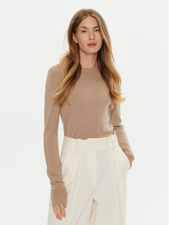 Calvin Klein Sveter K20K207452 Béžová Regular Fit