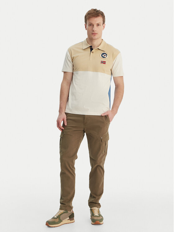 Napapijri Napapijri Pólóing E-Reflect NP0A4H4B Ekru Relaxed Fit