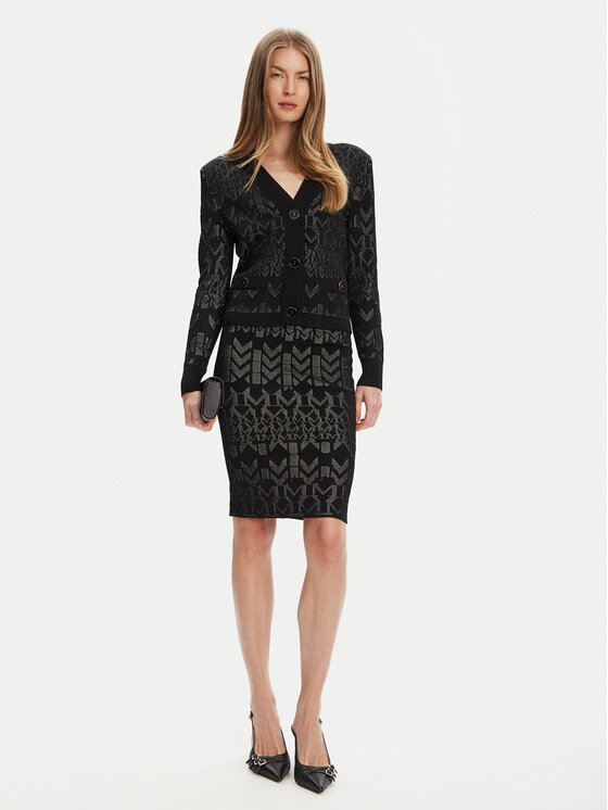 Marciano Guess Marciano Guess Pouzdrová sukně 5YGD16 5877Z Černá Slim Fit
