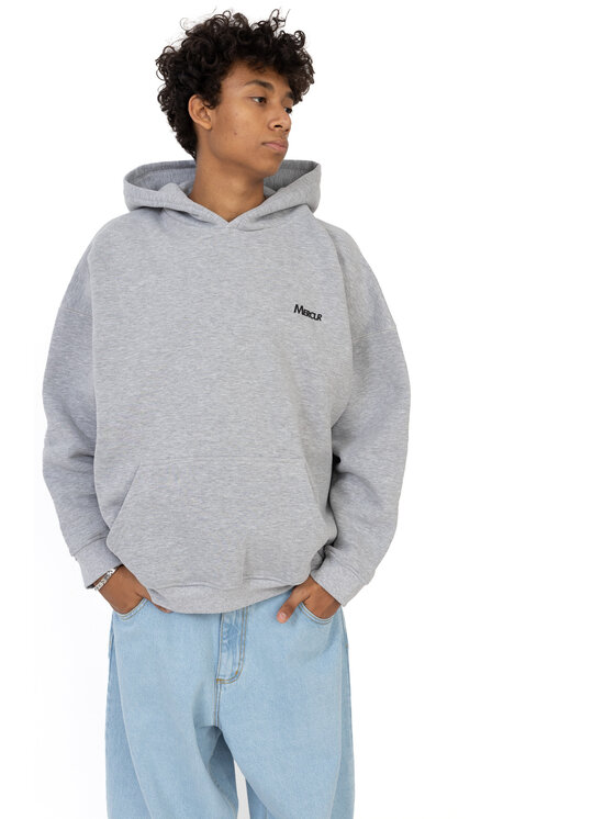 Mercur Mercur Bluza Basic Szary Comfort Fit