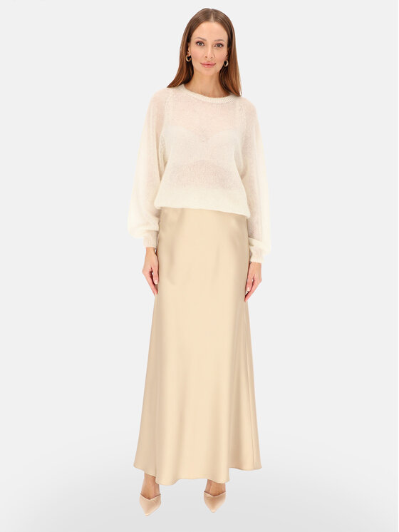 L’AF L’AF Spódnica maxi Kelli Beżowy Regular Fit