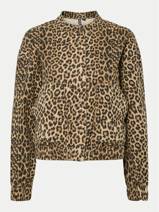 Pieces Pieces Kurtka bomber Salume 17156456 Brązowy Regular Fit