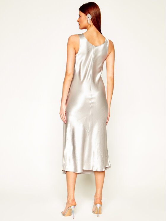 Max Mara Leisure Max Mara Leisure Sukienka codzienna Talete 32210106 Srebrny Regular Fit