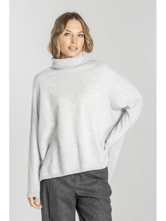 Deni Cler Milano Deni Cler Milano Sweter T-DC-S468-E5-90-82-1 Szary Regular Fit