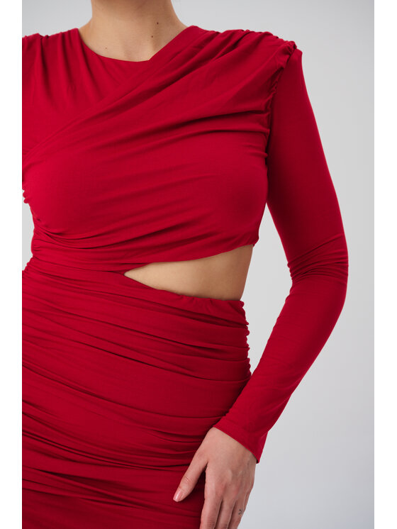 ROSE AVENUE ROSE AVENUE Sukienka elegancka SUKIENKA LAILA Czerwony Regular Fit