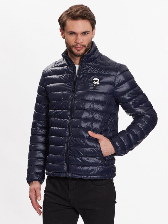 KARL LAGERFELD Prechodná bunda 505022 500590 Tmavomodrá Regular Fit