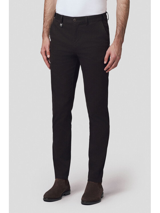 Lancerto Lancerto Chinosy Mikkeli SP082125000009 Brązowy Regular Fit