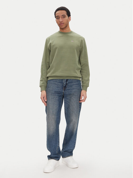 Tommy Jeans Tommy Jeans Felpa DM0DM20741 Verde Regular Fit