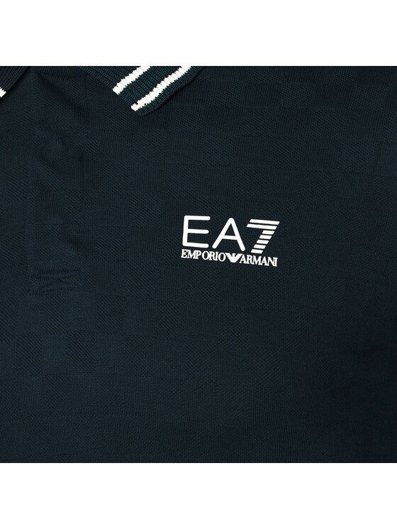 EA7 Emporio Armani EA7 Emporio Armani Polo 6DPF14-PJZSZ-1562 Granatowy Regular Fit
