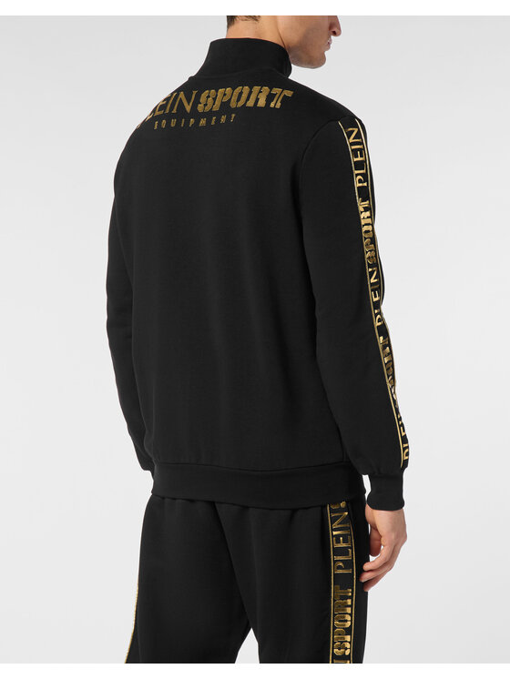 Plein Sport Plein Sport Μπλούζα PAEC MJB3607 STE001N Μαύρο Regular Fit
