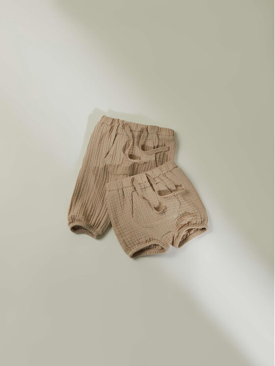 NAME IT NAME IT Текстилни панталони 13216654 Бежов Regular Fit