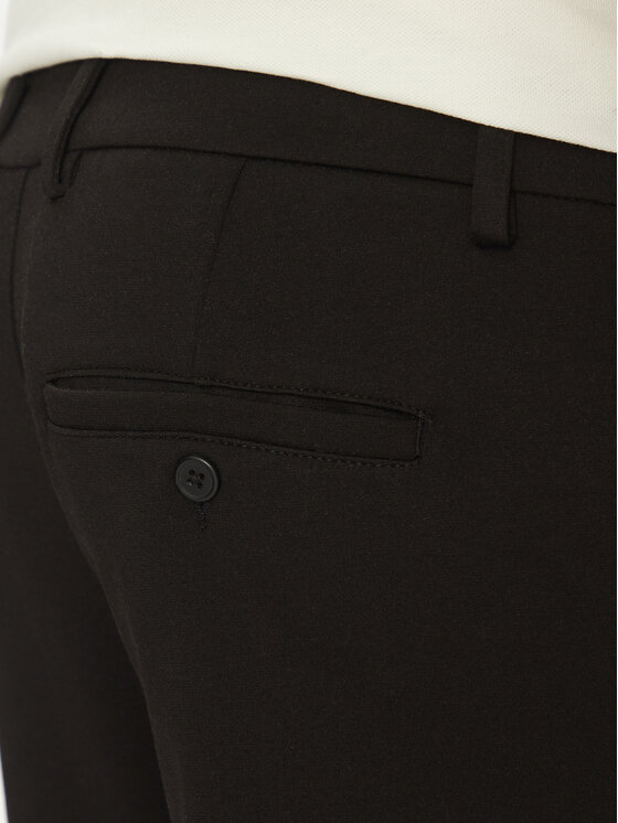 Blend Blend Bavlnené nohavice 20717828 Čierna Slim Fit