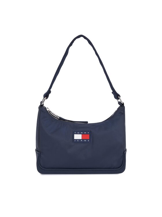 Geantă Tommy Jeans Tjw Uncovered Shoulder Bag AW0AW15949 Bleumarin