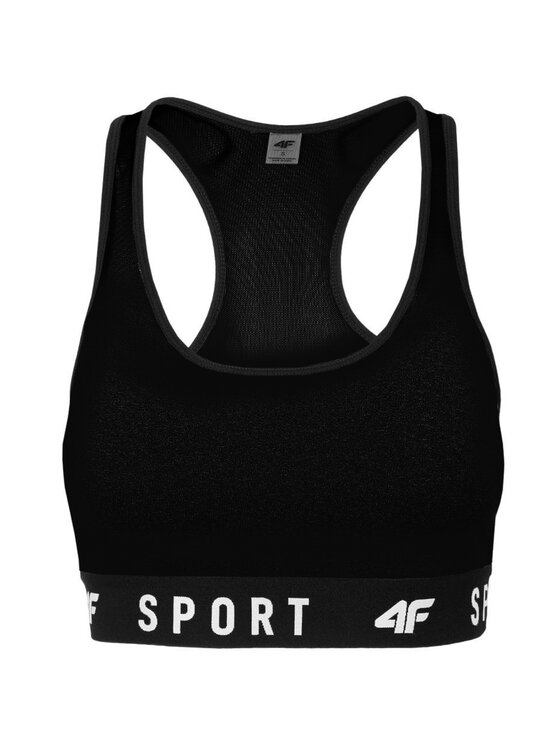 4F 4F Biustonosz sportowy H4Z22STAD350-20S Czarny