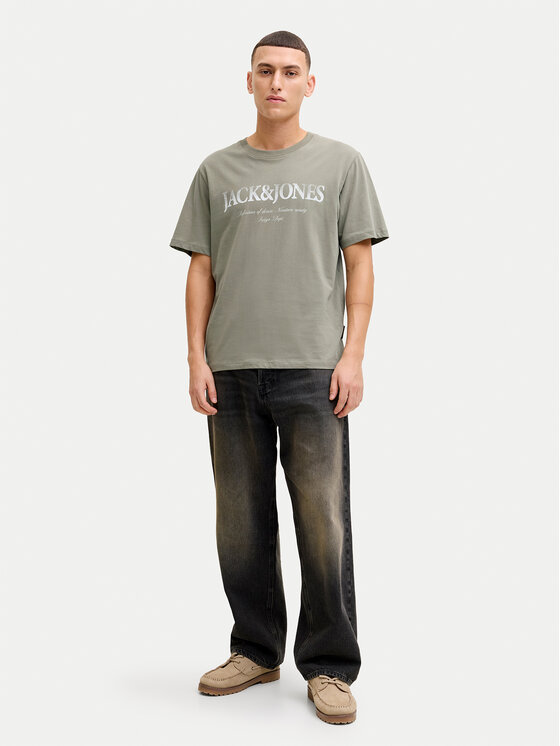 Jack & Jones Jack & Jones Tricou Evin 12290173 Gri Regular Fit
