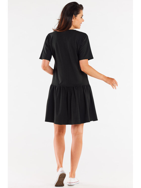 Infinite You Infinite You Sukienka letnia M295 Czarny Basic Fit