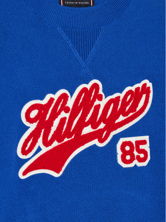 Tommy Hilfiger Tommy Hilfiger Bluza Script KB0KB08724 D Niebieski Regular Fit