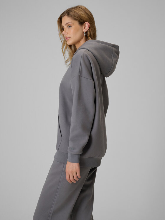 4F 4F Bluza BASIC+ Szary Regular Fit