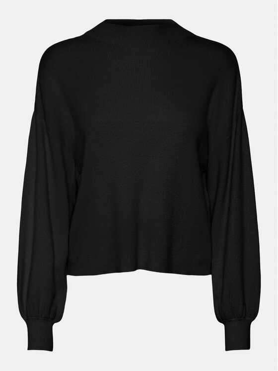 Vero Moda Vero Moda Sweter Nancy 10290748 Czarny Regular Fit