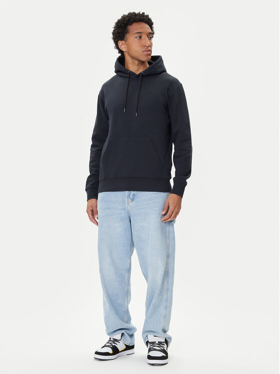 Quiksilver Quiksilver Majica dugih rukava Salt Water Hoodie EQYFT05159 Crna Regular Fit