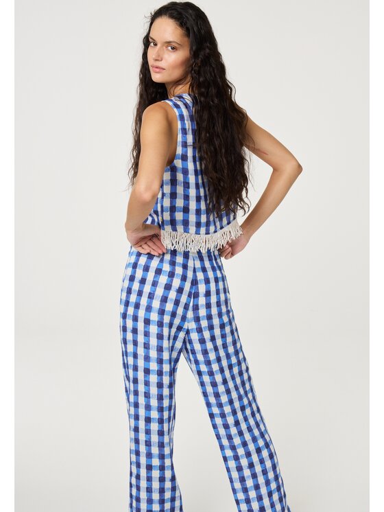 Fabienne Chapot Fabienne Chapot Spodnie materiałowe 8719561388695 Niebieski jasny Straight Fit