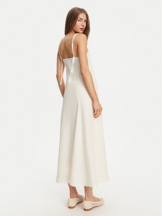 TWINSET TWINSET Sukienka letnia 251TT2070 Écru Regular Fit