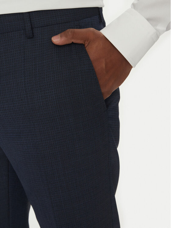 BOSS BOSS Garnitur H-Huge 50540776 Granatowy Slim Fit