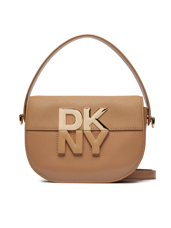 Geantă DKNY Echo Sm Flap Cbody R42EKE28 Maro