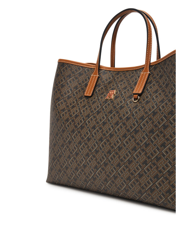 Tommy Hilfiger Tommy Hilfiger Torebka Th Monoplay Satchel AW0AW19173 Czarny