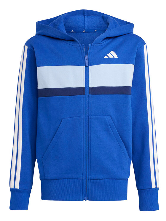 adidas adidas Dres Seasonal Essentials Tiberio 3-Stripes JI6209 Niebieski Regular Fit