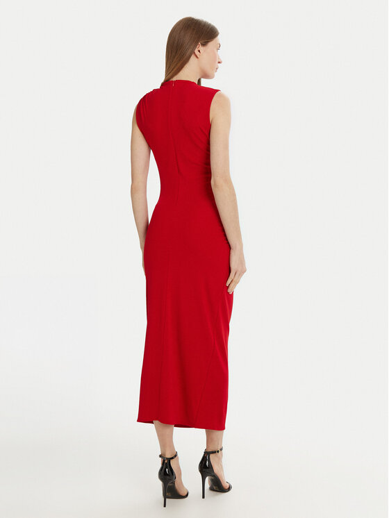 Marella Marella Každodenné šaty Nef 2513621061 Červená Slim Fit