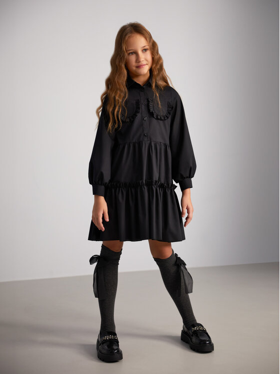 SLY SLY Sukienka codzienna 4S-206A Czarny Comfortable Fit