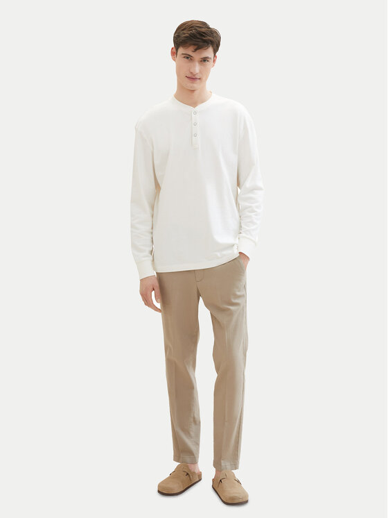 Tom Tailor Denim Tom Tailor Denim Stoffhose 1040251 Beige Tapered Fit