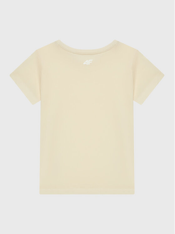 4F 4F Tricou HJZ22-JTSD002 Bej Regular Fit